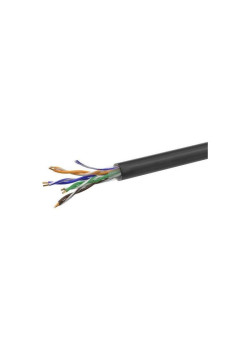 Кабель информационный NetOn 01-0301 кат.5E UTP 4 пары 24AWG PE внешний 305м черный