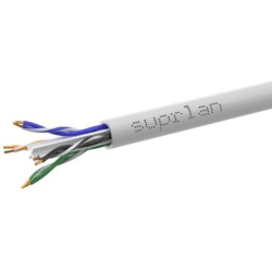 Кабель сетевой информационный Suprlan Six 01-1030-1 кат.6 UTP 4 пары 23AWG нг(А)-HF внутренний 305м серый