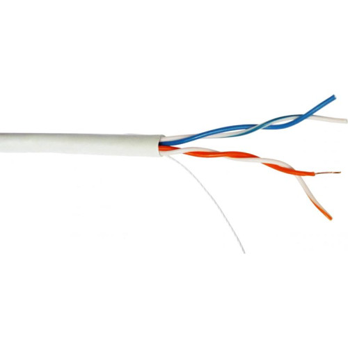 Кабель информационный Lanmaster TWT-5EUTP2-LSZH кат.5E UTP 2 пары 24AWG LSZH внутренний 305м белый