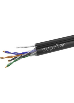 Кабель информационный Suprlan Premium 01-0308-1 кат.5E U/UTP 4 пары 23AWG PE внешний 305м черный