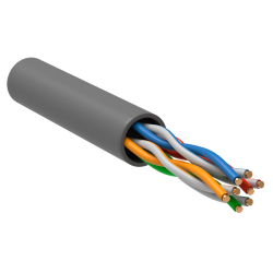 ITK Каб. в. п. U/UTP кат. 5E 4х2х24AWG PATCH LSZH 500м сер.