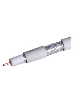 Кабель коаксиальный NetOn CCS 109L RG-6 75Om PVC внутренний 100м белый