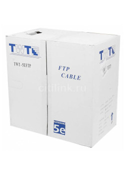 Кабель информационный Lanmaster TWT-5EFTP-OUT кат.5E FTP 4 пары 24AWG PE внешний 305м черный