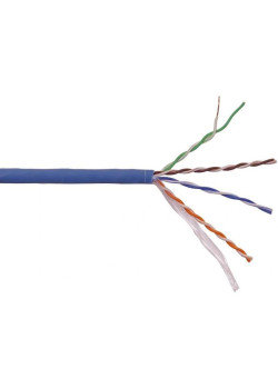Кабель информационный Lanmaster LAN-5EUTP-HFLT-BL кат.5E UTP 4 пары 24AWG LSZH внутренний 305м синий