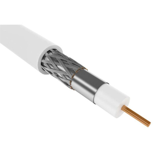 Кабель коаксиальный ITK Generica CC3-R6F1-111-100-G RG-6 SF/UTP 75Om PVC внутренний 100м белый Кабель коаксиальный ITK Generica CC3-R6F1-111-100-G RG-6 SF/UTP 75Om PVC внутренний 100м белый