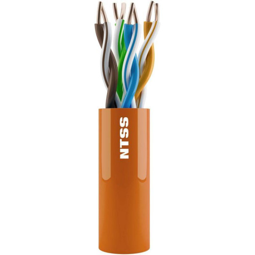 Кабель информационный NTSS NTSS-IN-UTP4-5Е-LSZH-OR кат.5E UTP 4 пары 24AWG LSZH внутренний 305м оранжевый
