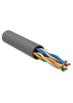ITK Витая пара U/UTP 5E 4х2х24AWG PVC серый (305м) РФ/Т