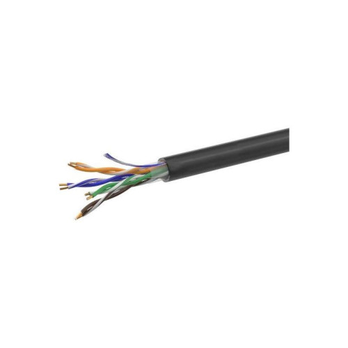 Кабель информационный NetOn 01-0301 кат.5E UTP 4 пары 24AWG PE внешний 305м черный