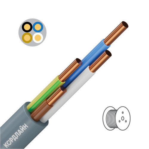 Кабель силовой ВВГнг/ Кабель силовой ВВГнг(А)-LS 4x10ок(N)-0,66 барабан ТРТС