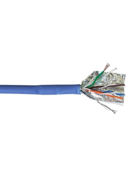 Кабель информационный Lanmaster LAN-5EFTP-PT-LSZH-BL кат.5E FTP 4 пары 26AWG LSZH внутренний 305м синий