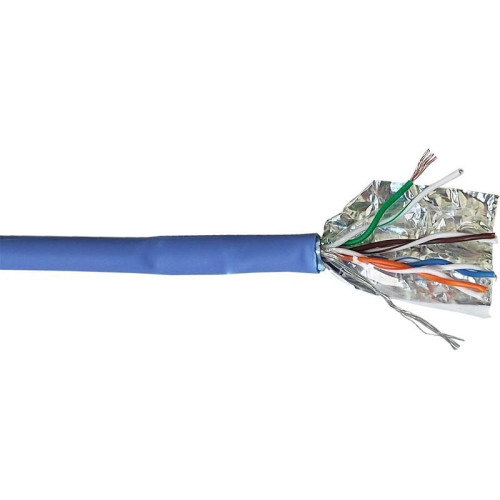 Кабель информационный Lanmaster LAN-5EFTP-PT-LSZH-BL кат.5E FTP 4 пары 26AWG LSZH внутренний 305м синий