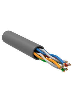 Кабель информационный ITK Generica BC1-C5E04-111-305-T-R-G кат.5E UTP 4 пары 24AWG PVC внутренний 305м серый