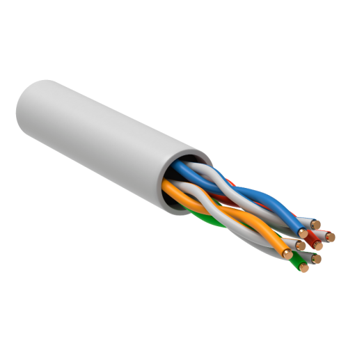 ITK Витая пара U/UTP 5E 4х2х24AWG LSLTx бел. (305м) РФ/Т
