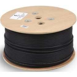 Кабель информационный Cabeus STP-4P-Cat.6a-SOLID-OUT-LSZH-UV STP-4P-CAT.6A-SOLID-OUT-LSZH-U кат.6A U/FTP 4 пары LSZH универсальный 305м черный