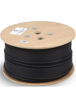Кабель информационный Cabeus STP-4P-Cat.6a-SOLID-OUT-LSZH-UV STP-4P-CAT.6A-SOLID-OUT-LSZH-U кат.6A U/FTP 4 пары LSZH универсальный 305м черный