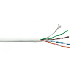 Кабель информационный Lanmaster LAN-5EUTP-HFLT-WH кат.5E UTP 4 пары 24AWG LSZH внутренний 305м белый