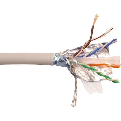 Кабель информационный Lanmaster LAN-6EFTP-PT-LSZH-GY кат.6 FTP 4 пары 23AWG LSZH внешний 305м серый