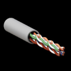 Витая пара/ Витая пара TERACOM PRO 5E U/UTP 4 пары solid 24AWG PVC серый 305м