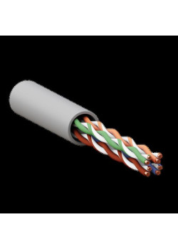 Витая пара/ Витая пара TERACOM PRO 5E U/UTP 4 пары solid 24AWG PVC серый 305м