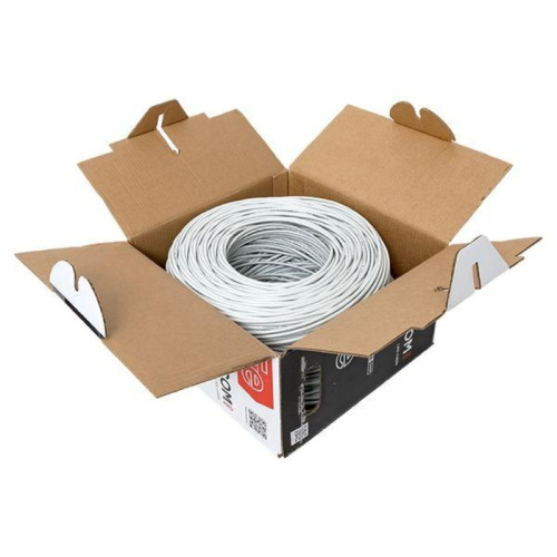 Витая пара/ Витая пара TERACOM PRO 5E U/UTP 4 пары solid 24AWG PVC серый 305м