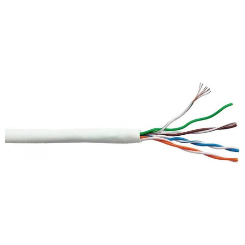 Кабель информационный Lanmaster LAN-5EFTP-PT-LSZH-WH кат.5E FTP 4 пары 26AWG LSZH внутренний 305м белый