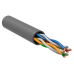 Кабель информационный ITK Generica BC1-C5E04-121-305-T-R-G кат.5E UTP 4 пары 24AWG 100Om LSZH внутренний 305м серый
