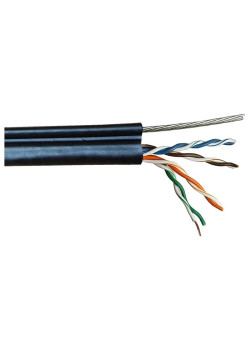 Кабель информационный Lanmaster TWT-5EUTP-OUT-TR кат.5E UTP 4 пары 24AWG PE внешний 305м черный