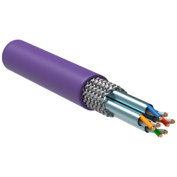 ITK Витая пара S/FTP кат.7 4х2х23AWG LSZH фиолетовый (305м)