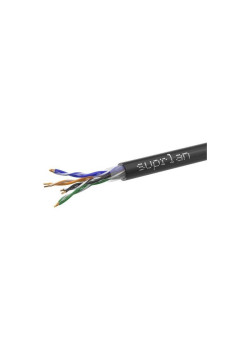 Кабель информационный Suprlan Standart 01-0325-1 кат.5E UTP 4 пары 24AWG PE внешний 305м черный