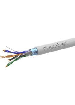 Кабель сетевой информационный Suprlan Standard 01-1031-1 кат.5E F/UTP 4 пары 24AWG PVC внутренний 305м серый