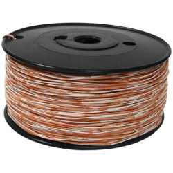 Кабель кроссировочный Lanmaster TWT-CRS1PAIR-OR U/UTP 1 пара 24AWG PVC внутренний 500м оранжевый