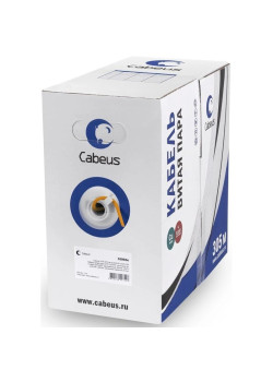 Кабель информационный Cabeus UTP-4P-Cat.6-SOLID-LSZH кат.6 U/UTP 4 пары LSZH внутренний 305м оранжевый