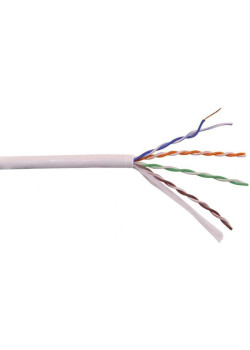Кабель информационный Lanmaster LAN-5EUTP-HFLT-GY кат.5E UTP 4 пары 24AWG LSZH внутренний 305м серый