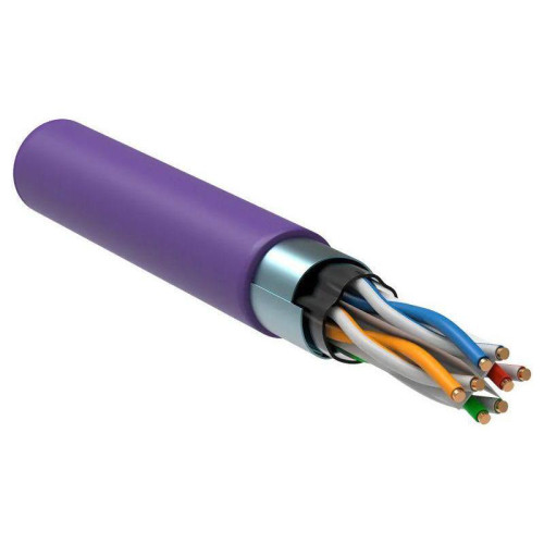 Кабель информационный ITK LC1-C604-326 кат.6 FTP 4 пары 23AWG LSZH внутренний 305м фиолетовый