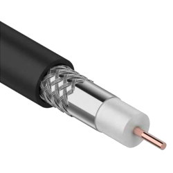 Каб. коаксиал. RG11 CCS 75Ом FPE PVC черн. (300м) GENERICA