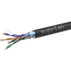 Кабель сетевой информационный Suprlan Premium 01-1010-4 кат.5E FTP 4 пары 24AWG PE внешний 305м серый