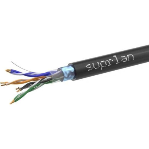 Кабель сетевой информационный Suprlan Premium 01-1010-4 кат.5E FTP 4 пары 24AWG PE внешний 305м серый