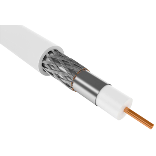 Кабель коаксиальный ITK Generica CC3-R6F1-111-100-G RG-6 SF/UTP 75Om PVC внутренний 100м белый