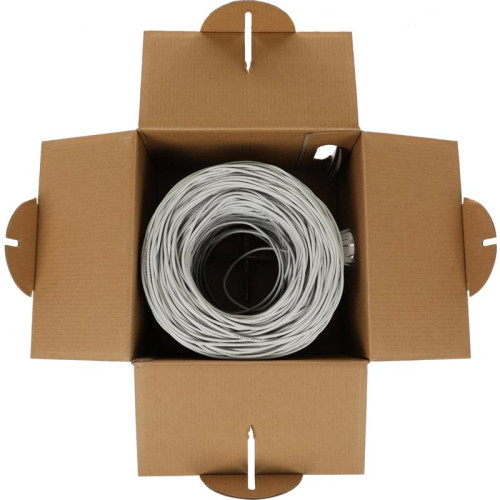 Кабель информационный ITK Generica BC1-C502-111-305-G кат.5 UTP 2 пары 24AWG PVC внутренний 305м серый