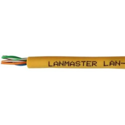 Кабель информационный Lanmaster LAN-5EUTP-HFLT-YL кат.5E UTP 4 пары 24AWG LSZH внутренний 305м желтый