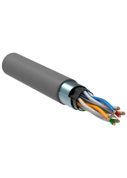 ITK Витая пара F/UTP кат.5E 4х2х0.52 solid PVC серый (305м) РФ/Т