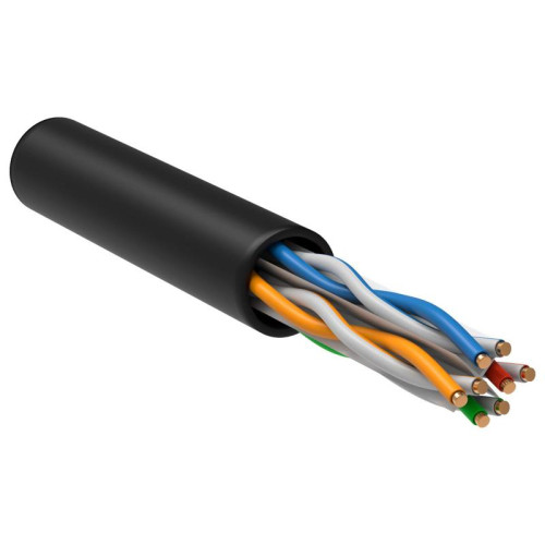 Кабель информационный ITK LC3-C604-139 кат.6 UTP 4 пары 23AWG LDPE внешний 305м черный