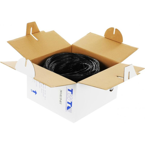 Кабель информационный Lanmaster TWT-5EUTP-OUT кат.5E UTP 4 пары 24AWG PE внешний 305м черный