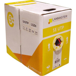 Кабель информационный Lanmaster LAN-5EUTP-PT-LSZH-OR кат.5E UTP 4 пары 24AWG LSZH внутренний 305м оранжевый