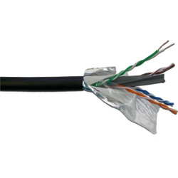 Кабель информационный Lanmaster LAN-6EUTP-WP-OUT кат.6 UTP 4 пары 23AWG PE внешний 305м черный