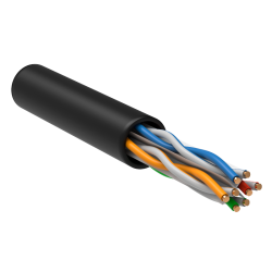 Кабель информационный ITK LC3-C604-139 кат.6 UTP 4 пары 23AWG LDPE внешний 305м черный