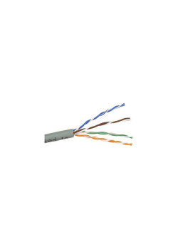 Кабель информационный Lanmaster TWT-5EUTP/100-GY кат.5E UTP 4 пары 24AWG PVC внутренний 100м серый