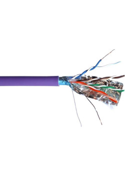 Кабель информационный Lanmaster TWT-5EFTP-NGLS кат.5E FTP 4 пары 24AWG нг(А)-LS внутренний 305м фиолетовый