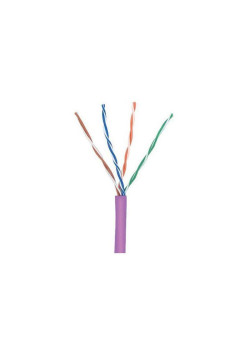 Кабель информационный Lanmaster TWT-5EUTP-NGLS кат.5E UTP 4 пары 24AWG PVC внутренний 305м фиолетовый