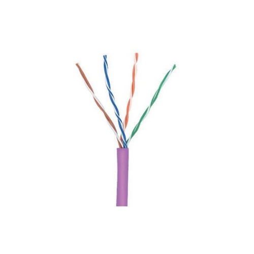 Кабель информационный Lanmaster TWT-5EUTP-NGLS кат.5E UTP 4 пары 24AWG PVC внутренний 305м фиолетовый